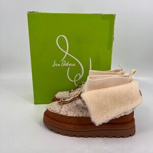 Sam Edelman Olin Lug Sole Booties Brown Size 7 Faux Fur Platform Winter